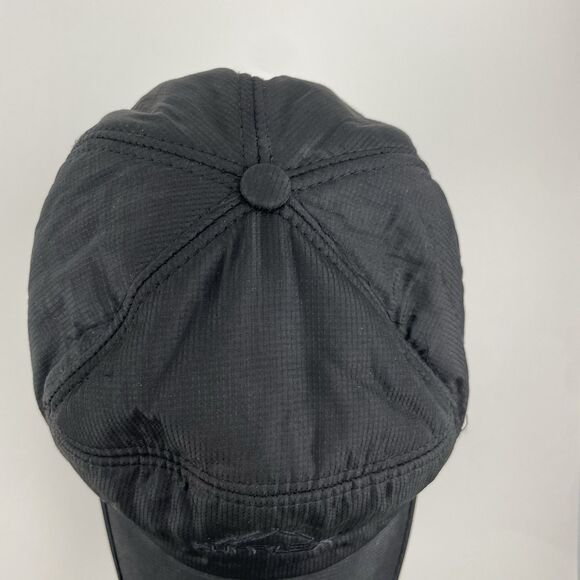 Supplex Bomber Trapper Ear Flap Hat Black Detachable Face Cover Mask Faux Fur - Picture 7 of 11